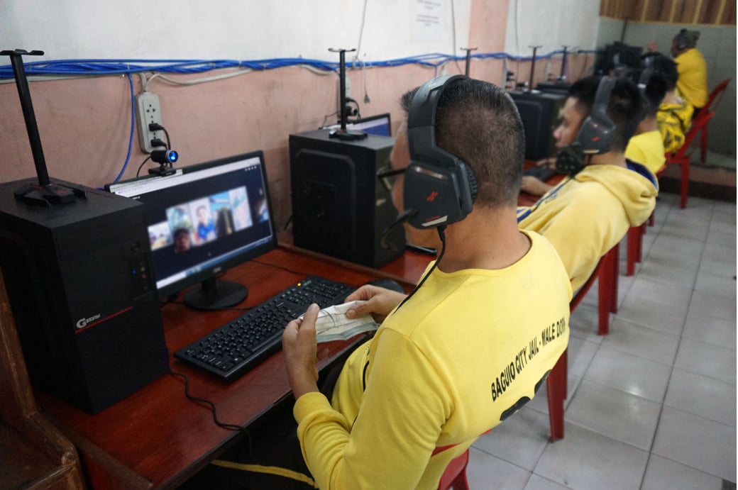Professional family video call session demonstrating emotional connection through secure technology